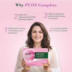 PCOS Complete PCOS Supplement&Drink for Women Hormonal Balance 2000mg,30 Sachets