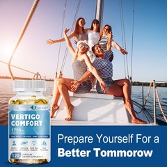 Vertigo Comfort Capsules – Relieve Motion Sickness, Nausea, Spinning Sensations