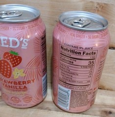 3CT:Reed’s LOW-Sugar STRAWBERRY VANILLA SODA SMARTER Adaptogen Mushroom Extract