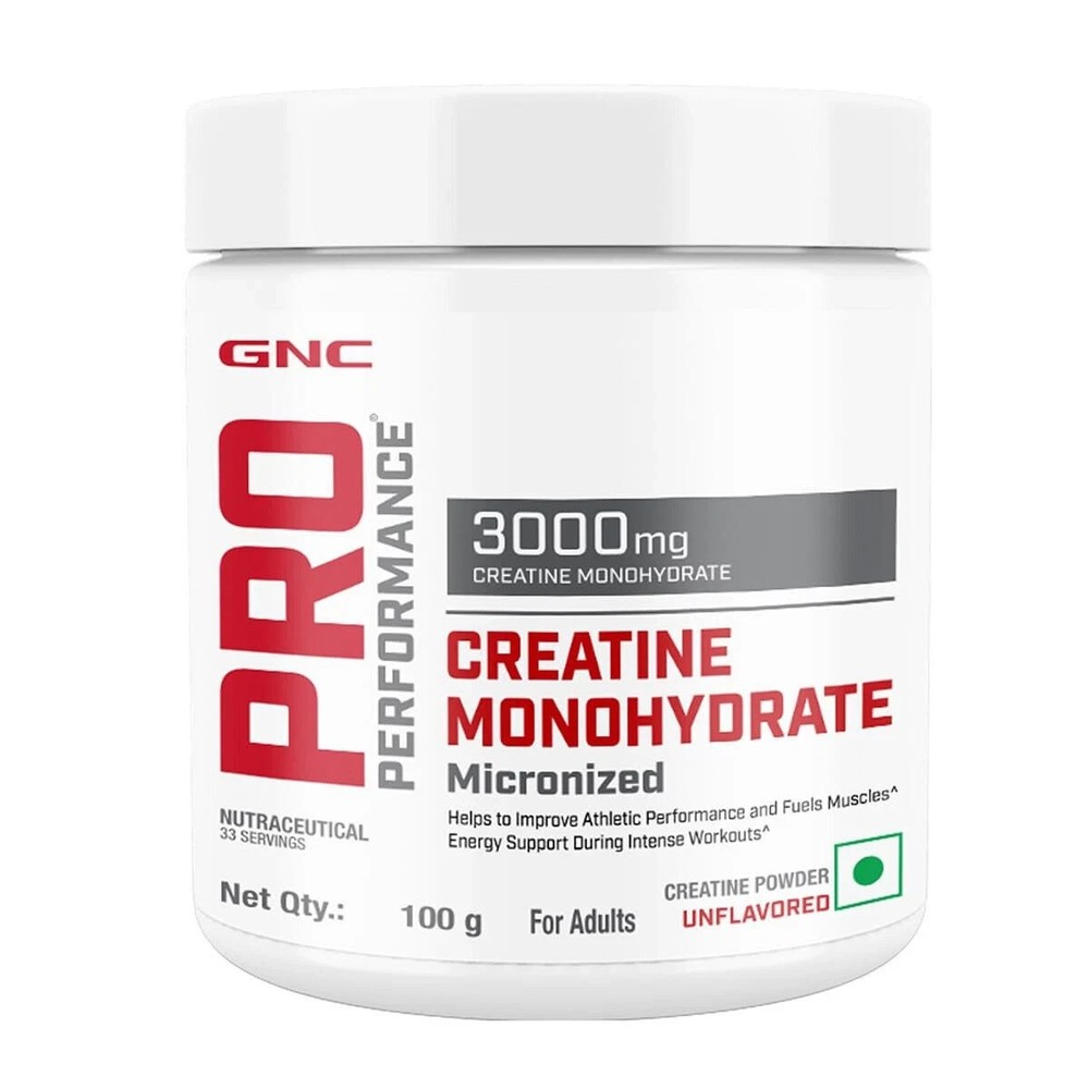 GNC Pro Performance (100gm) Creatine Monohydrate Unflavoured Micronized
