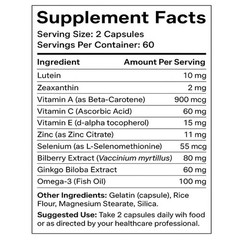 Vision Pro Capsule – Advance Eye Care Formula Support Healthy Vision – 120 Count