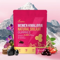 Himalayan* Shilajit* Gummies with 60 Count (Pack of 1), .Pink