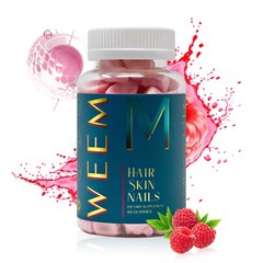 WEEM Hair Skin And Nails Gummies – Supports Healthy Hair – Vegan Biotin Vitamins