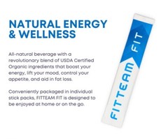 Fit Team Fit Sticks Energy Weight Loss Drink Burn Fat Zero Cal. 30ct