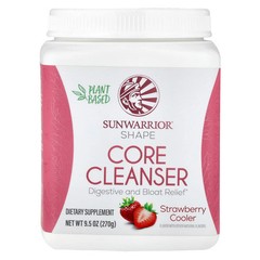 2 X Sunwarrior, Shape, Core Cleanser, Strawberry Cooler, 9.5 oz (270 g)