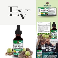 Nature’s Answer 2000mg Black Walnut & Wormwood for Gut Health & Vitality