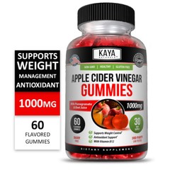 (2 Pack) Apple Cider Vinegar Gummies 1000mg for Weight Loss Cleanse Compare Goli