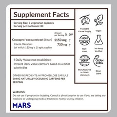 CocoaVia Memory+ Brain Supplement, 60 Day, 750 mg Cocoa 90 Count (Pack of 2)