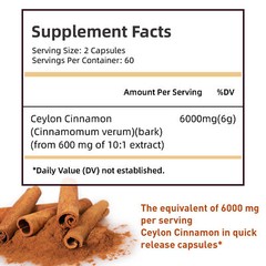 Organic Ceylon Cinnamon- Healthy Cholesterol, Blood Sugar Support, Immune Health