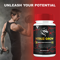 (2 Pack) Vitruz Grow Supplement, VitruzGrow Max Strength Capsules (120 Capsules)