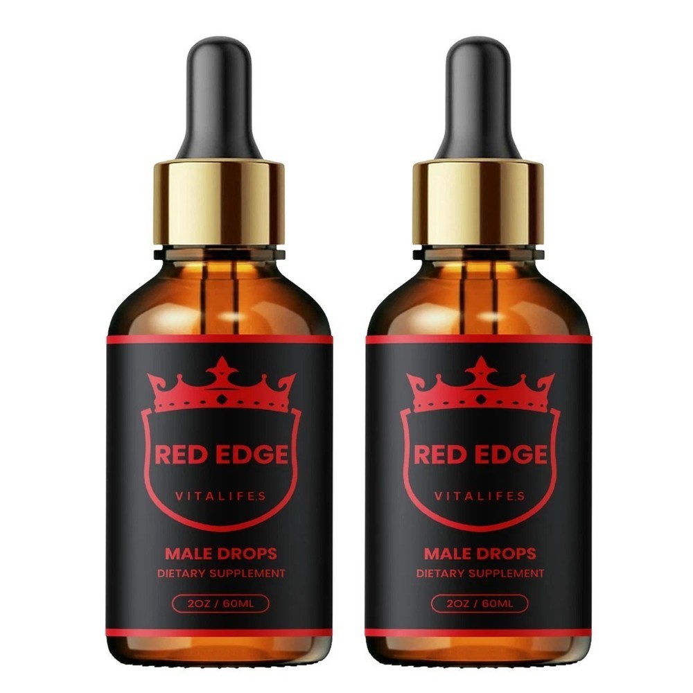 (2 Pack) Red Edge Male Support Drops Advanced RedEdge Supplement 60 Servings