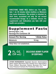 Nature’S Truth Melatonin Liquid | 10 Mg | 2 Fl Oz Maximum Strength for Adults |