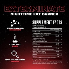 Night Time Fat Burner & Sleep Support – Boost Metabolism, Reduce Cravings, 10 In