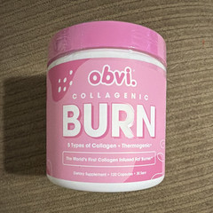 Obvi Collagenic BURN Thermogenic Capsules 120ct Weight Management MPN P13042-002