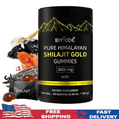 Himalayan Shilajit GOLD Gummies, Organic, Extremely Potent 3000 milligrams, Fulv