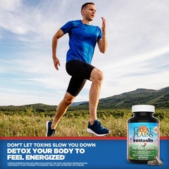 Yerba Prima Bentonite Clay Plus Herbal Detox, 100 Veg 100 Count (Pack of 1)