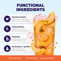 Javvy Clear Protein Refresher Mango Pineapple & Peach Passionfruit 2 Pack
