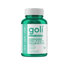 Goli Nutrition Pre Post Probiotics Sugar Free Vegan Dietary Gummies – 60ct