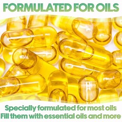 Size 000 Empty Vegan Capsules – 1000 Count 1.37mL Clear Veggie Caps – DIY Oil