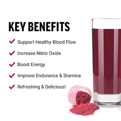 Force Factor Total Beets Drink Mix Superfood Powder with Nitrates to Support Cir