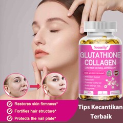 Glutathione + Collagen Complex 3500mg 120 Softgel Nourish Skin Anti-aging