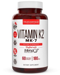 Vitamin k2 MK-7 Supplement 180mcg -Vitamin K2 Supports 60 Count (Pack of 1)