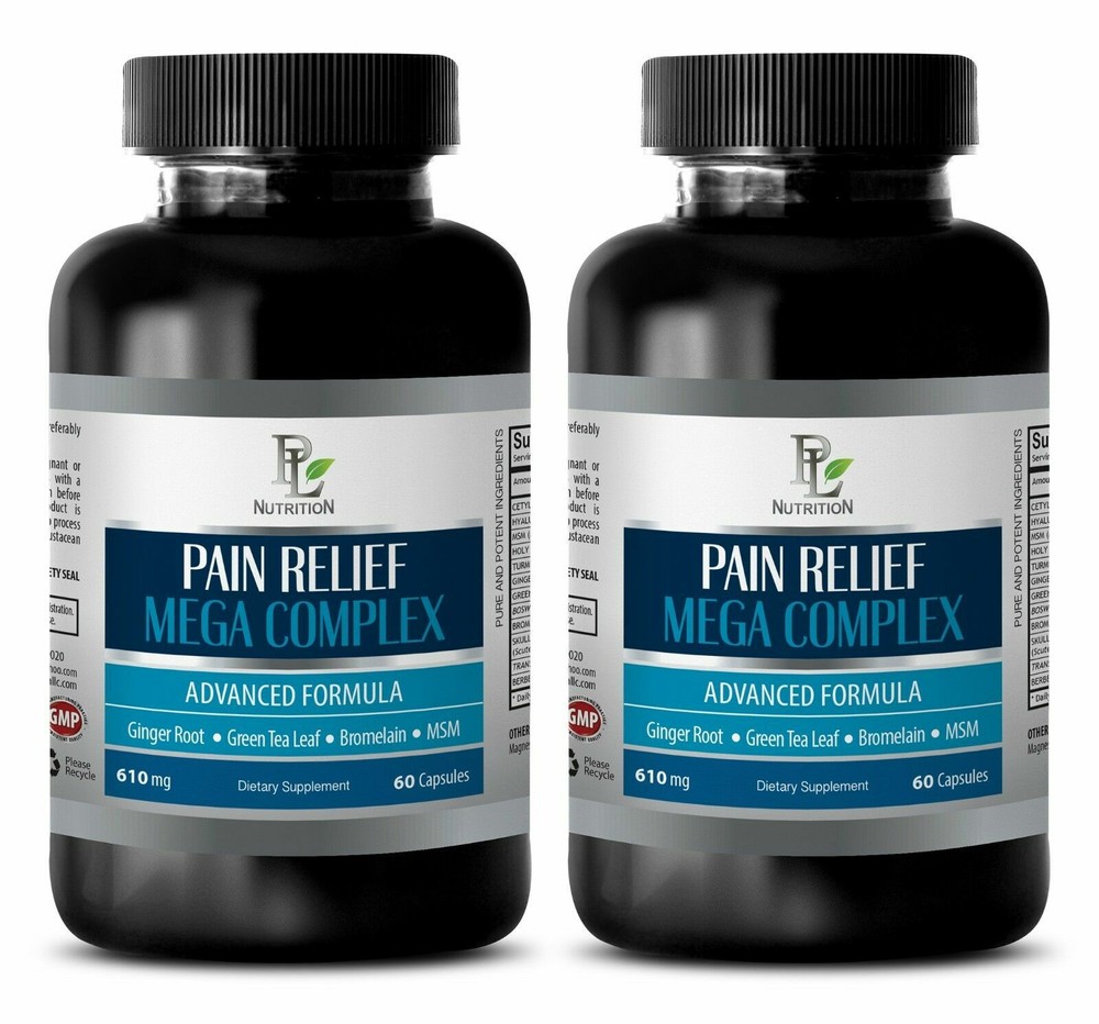 muscle pain – PAIN RELIEF MEGA COMPLEX 610MG – body relax 2 Bottles 120 Capsules