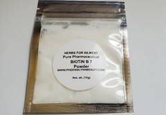 100% PURE BIOTIN VITAMIN B7 POWDER for Hair Skin Nail Maximum Strength US