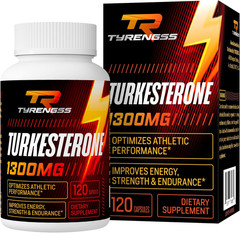Testosterone Booster, Turkesterone Supplement 1300Mg Ultra High Strength (Ajuga