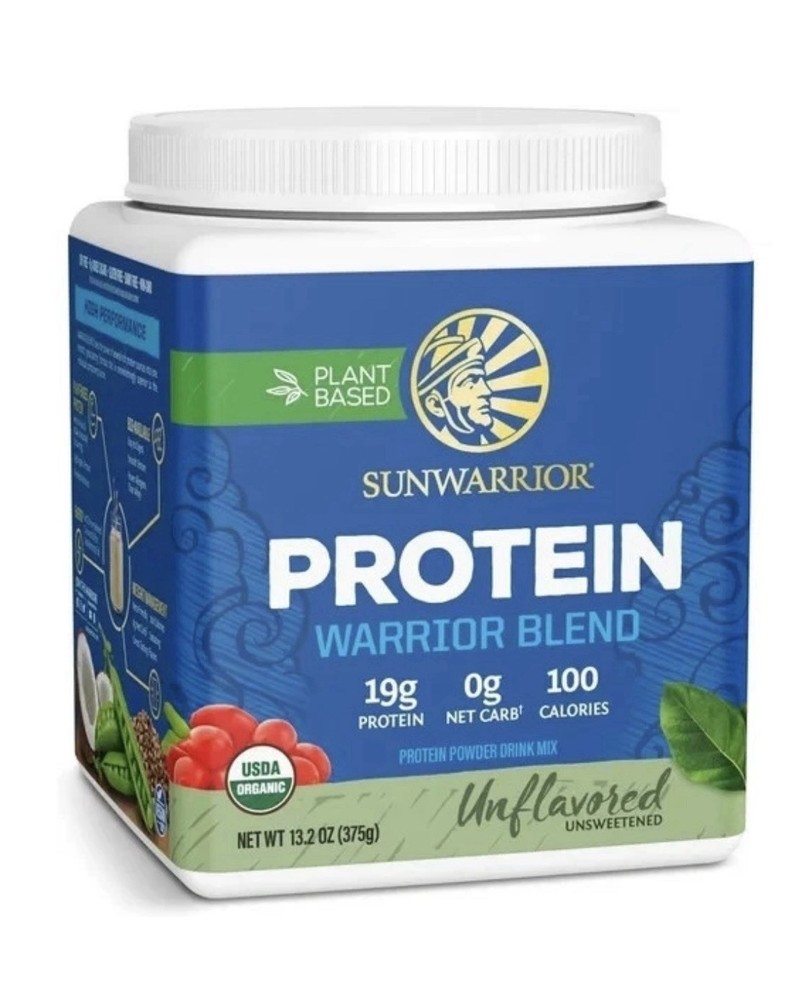 SUN WARRIOR PROTEIN 13.2 OZ UNFLAVORED BRAND NEW 12/2026