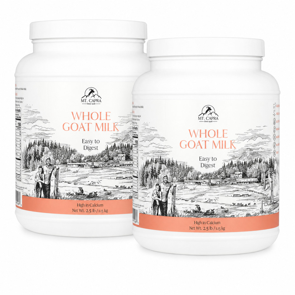 2 pack – Mt Capra Whole Goat Milk Powder 2.5 lb exp 03/2027 New