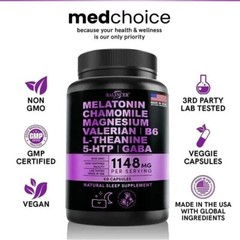 Sleep Aid – Fall Asleep ,maintain Sleep Quality,and Promote Relaxation 120 Caps