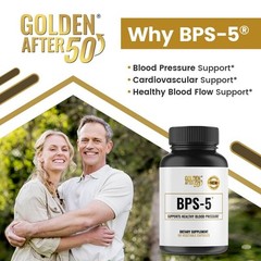 Golden After 50’s BPS-5 formula supports healthy blood pressure