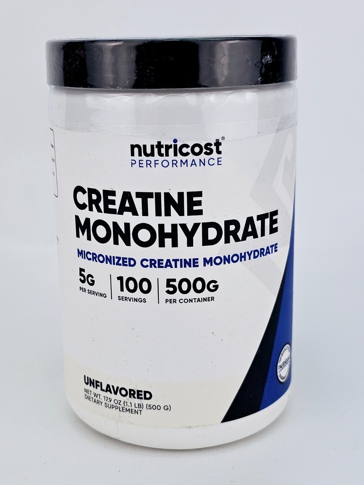 Nutricost Creatine Monohydrate Micronized Unflavored 100 Servings 17.9 oz BB1/27