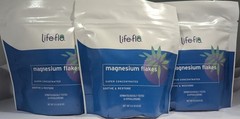 (3 Pack) Life-flo Pure Magnesium Flakes Super Concentrated, 0.5 LB