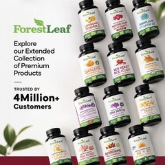 ForestLeaf USDA Organic Beet Root Capsules – 120 Count (Pack of 1), Purple