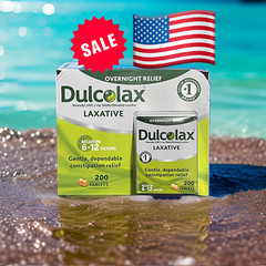 Dulcolax LAXATIVE Bisacodyl USP 5mg Constipation Relief 200 Tablets EXP:5/25