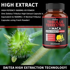 Tribulus Terrestris+Maca Improve Energy Endurance Support Movement 30-120 Pills