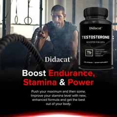 Natural Testosteron Booster – Increase Energy, Improve Muscle Strength 120 caps