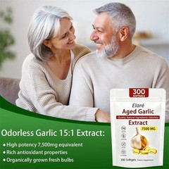 Aged Garlic Extract Supplements Original Formula Heart Health 7500mg 300Capsules