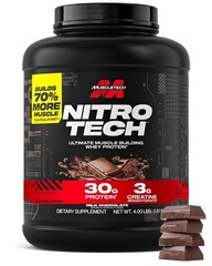 MuscleTech Nitro-Tech Whey Protein Powder Vanilla Cream 2.2 lb