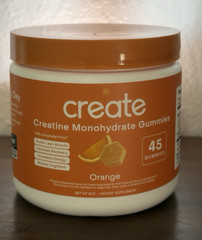 create Creatine Monohydrate Gummies Orange, 45ct (15 Servings) 4.5g, 8oz