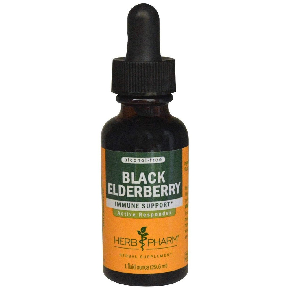 8/28 Herb Pharm Black Elderberry Immune Support Liquid Extract 1 Oz