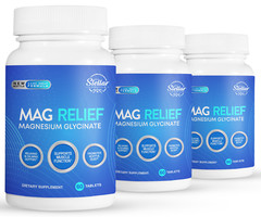 3 Pack Mag Relief, supports muscle function & relaxing-60 Tablets x3