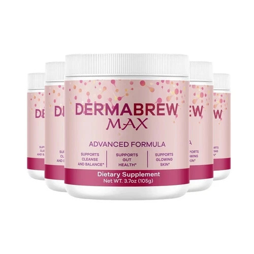 (5-Pack) DermaBrew Powder – Premium Derma Brew Powder for Skin Hydration & Glow