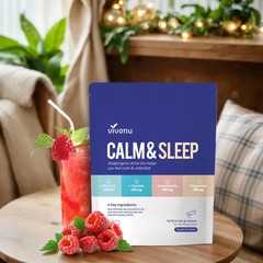 Calm Sleep Powder Drink Mix Raspberry | L-Theanine, Ashwagandha, Magnesium
