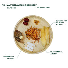 Fish Maw Moral mushroom Soup 70g 花胶羊肚菌虫草花汤包 美容养颜汤 Royal Seafood USA