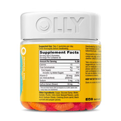 OLLY Hello Happy Gummy Worm Supplements with Vitamin D and Saffron – 60ct