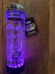 Yew Pop Lights Light Up Water Bottle. No Strap. Detachable Bottom Night Light.