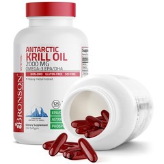 Bronson Antarctic Krill Oil 2000 mg with Omega-3s EPA, 250 Count (Pack of 1)